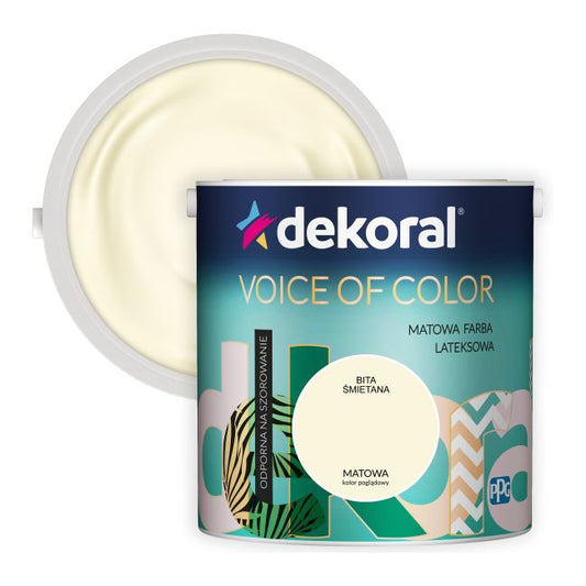 Dekoral Voice of Color farve i farven pisket fløde 2,5 l
