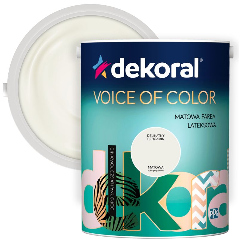 Dekoral Voice of Color farve i farven delikat pergament 2,5 l