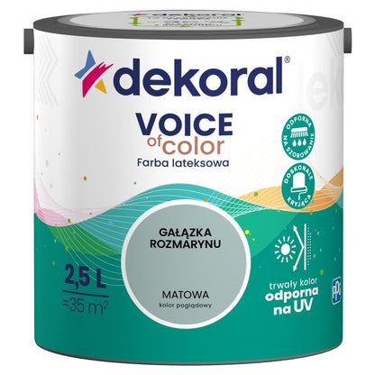 Dekoral Voice of Color farve i farven Rosmaringren 2,5 l