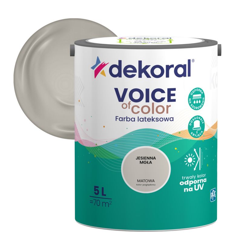 Dekoral Voice of Color farve i farven efterårsmist 5 l