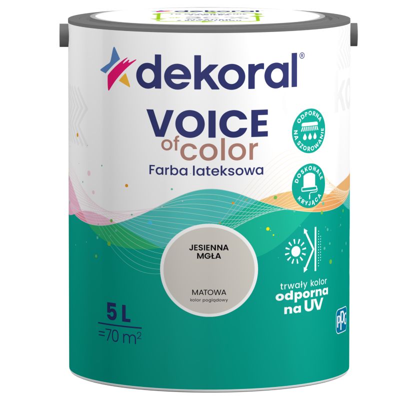 Dekoral Voice of Color farve i farven efterårsmist 5 l