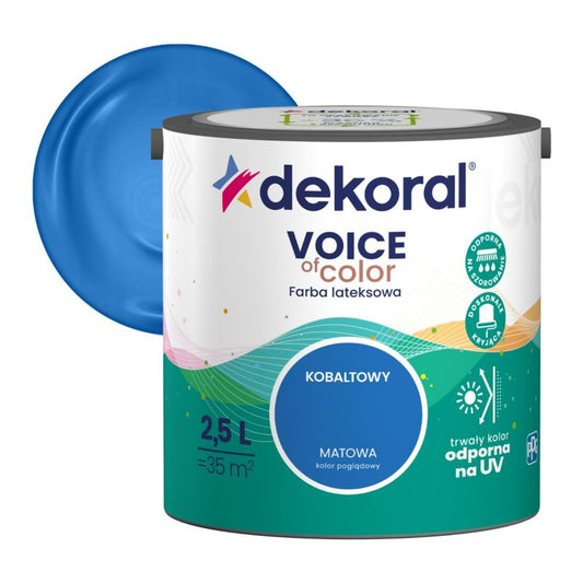 Dekoral Voice of Color kobaltblå farve 2,5 l