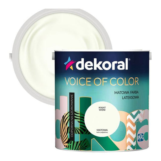 Dekoral Voice of Color farve i kirsebærblomst, 2,5 l