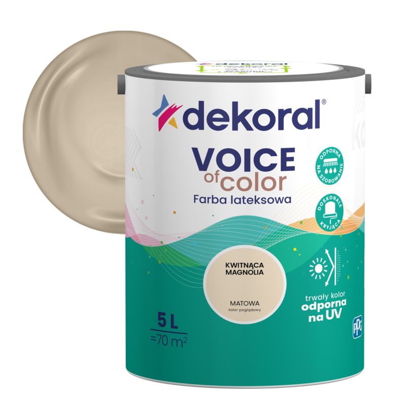 Dekoral Voice of Color farve i farven blomstrende magnolia 5 l