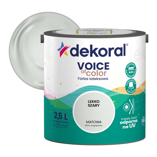 Dekoral Voice of Color farve let grå 2,5 l