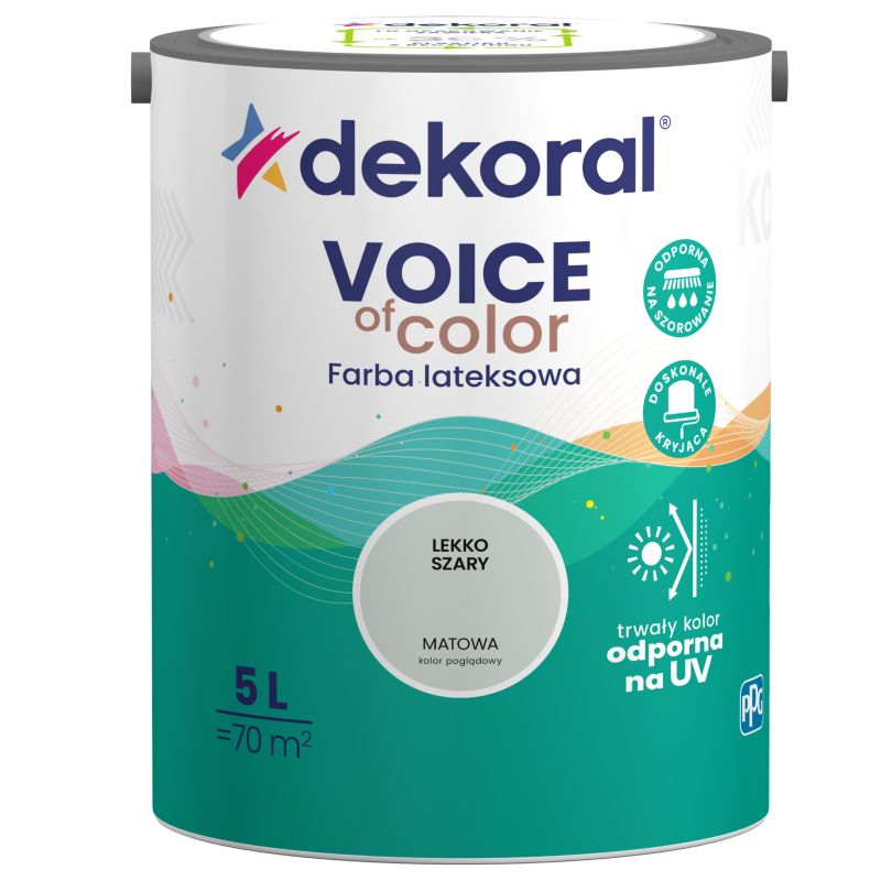 Dekoral Voice of Color farve let grå 5 l