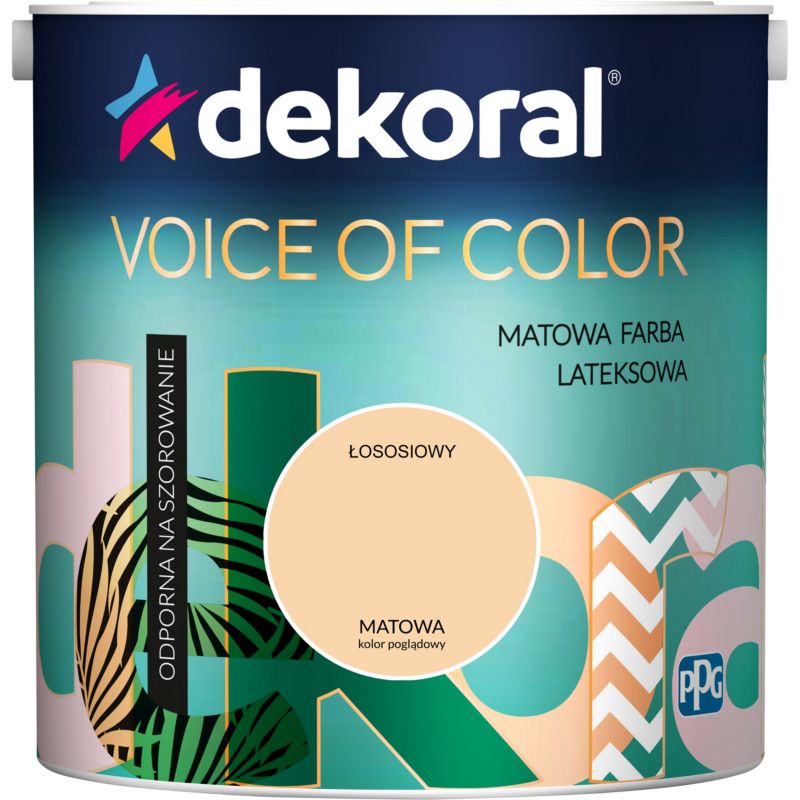Dekoral Voice of Color farve i lakserød 2,5 l