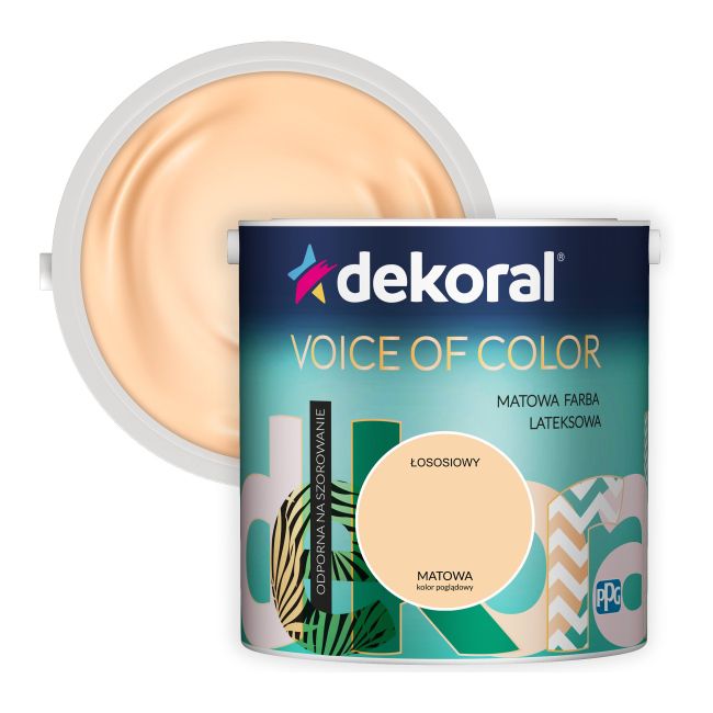Dekoral Voice of Color farve i lakserød 2,5 l