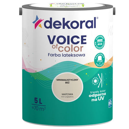 Dekoral Voice of Color farve i minimalistisk beige 5 l