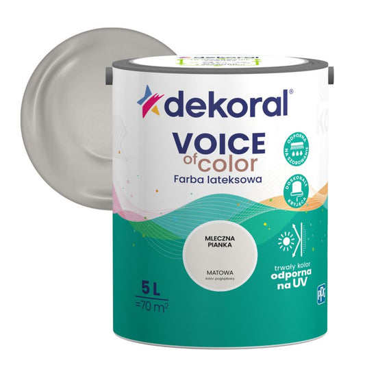 Dekoral Voice of Color farve i farven mælkeskum 5 l