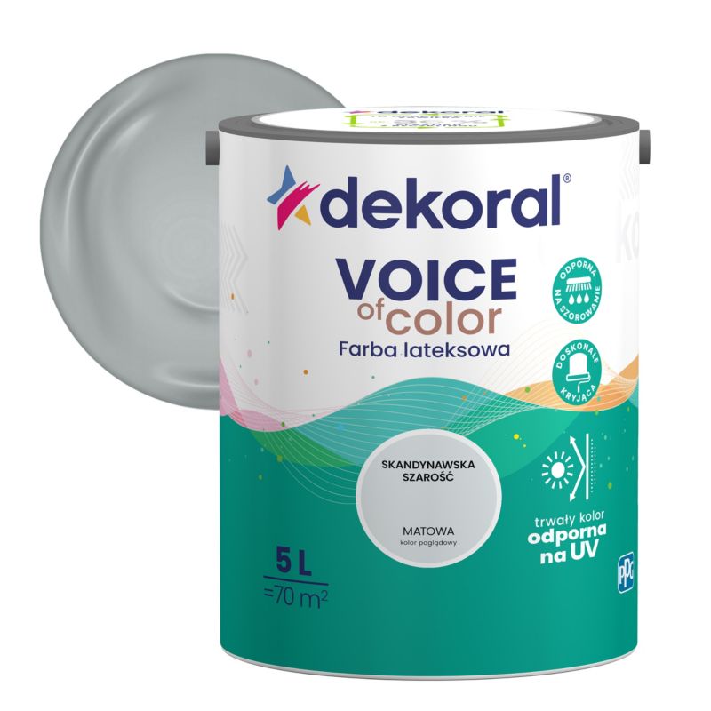 Dekoral Voice of Color farve skandinavisk grå 5 l