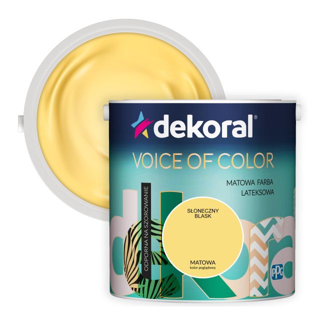 Dekoral Voice of Color farve i farven Solskinsglød 2,5 l