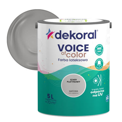Dekoral Voice of Color farve i grå platin, 5 l