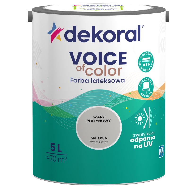 Dekoral Voice of Color farve i grå platin, 5 l