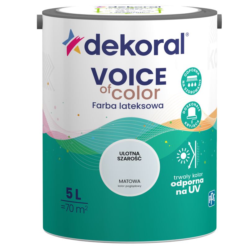 Dekoral Voice of Color farve i farven Flygtig grå 5 l