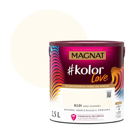 Magnat #kolorLove farve i farven elfenben 2,5 l