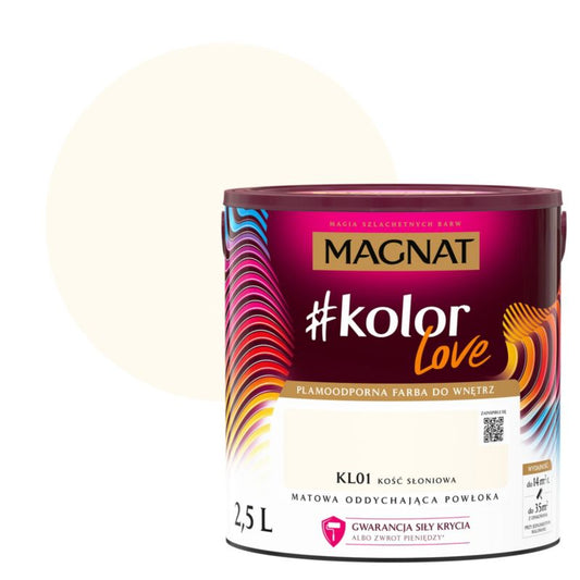 Magnat #kolorLove farve i farven elfenben 2,5 l