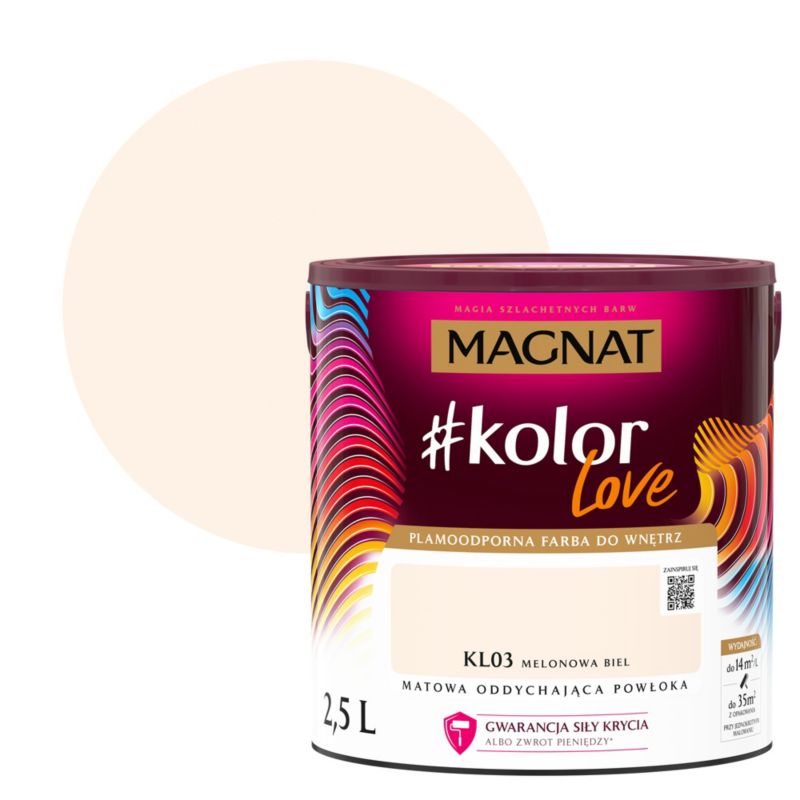 Magnat #kolorLove farve KL03 melonhvid 2,5 l