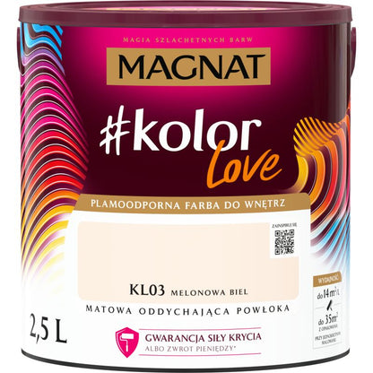 Magnat #kolorLove farve KL03 melonhvid 2,5 l