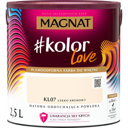 Magnat #kolorLove farve KL07 let cremefarvet 2,5 l