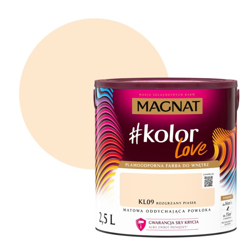Magnat #kolorLove KL09 farve i farven varm sand 2,5 l