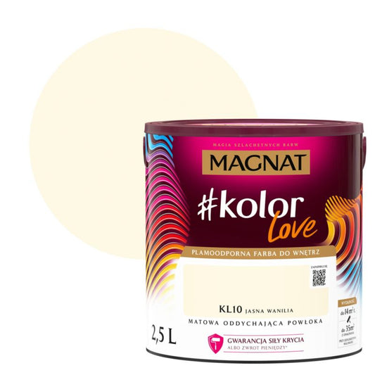 Magnat #kolorLove farve i lys vanilje 2,5 l