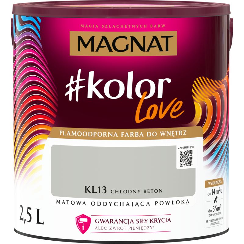 Magnat #kolorLove farve KL13 kold beton 2,5 l