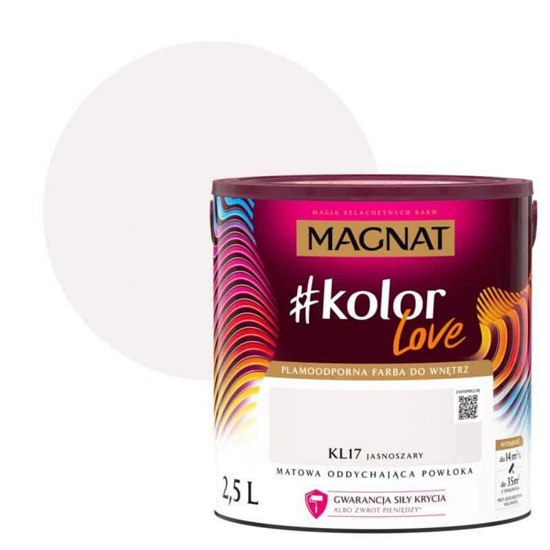 Magnat #kolorLove farve KL17 lys grå 2,5 l