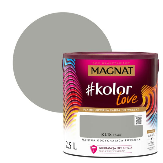 Magnat #kolorLove farve KL18 grå 2,5 l