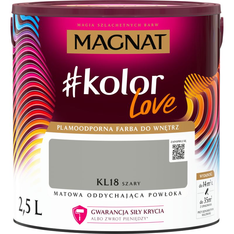 Magnat #kolorLove farve KL18 grå 2,5 l