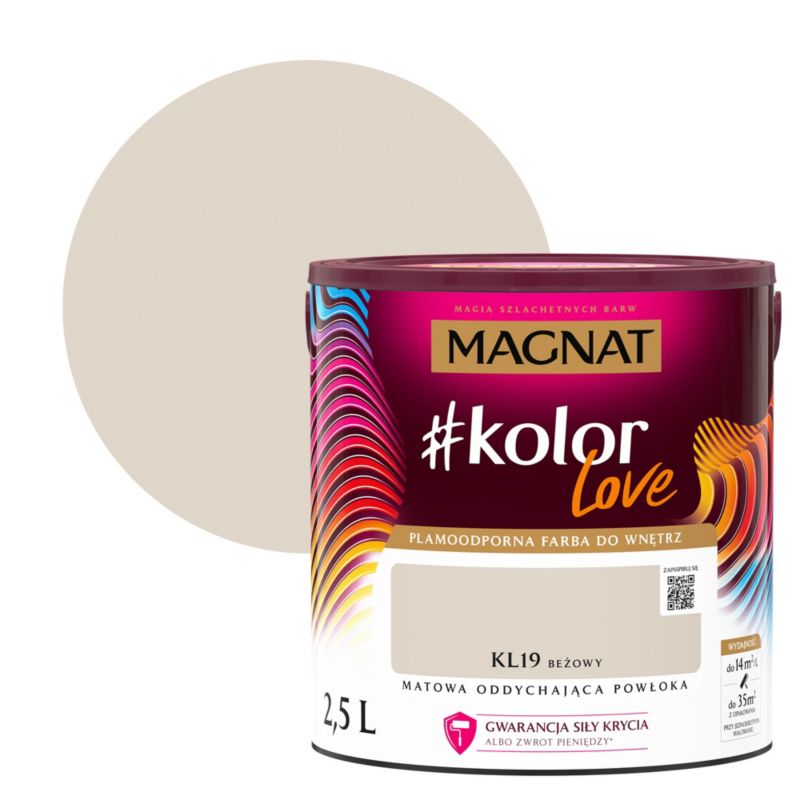 Magnat #kolorLove farve KL19 beige 2,5 l
