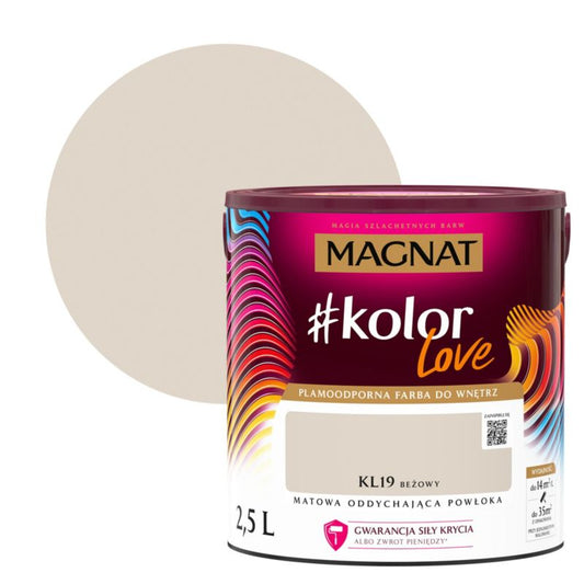 Magnat #kolorLove farve KL19 beige 2,5 l