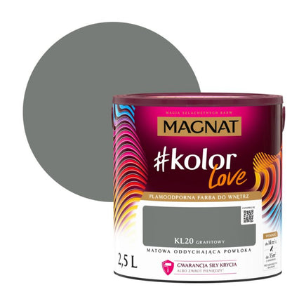Magnat #kolorLove KL20 grafitfarve 2,5 l
