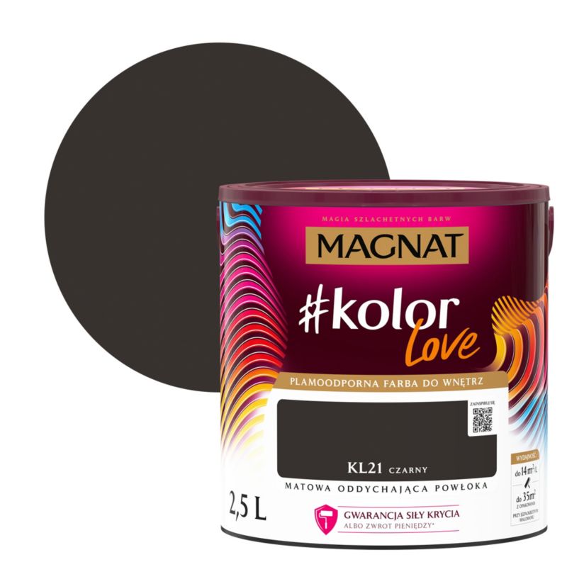 Magnat #kolorLove KL21 sort farve 2,5 l