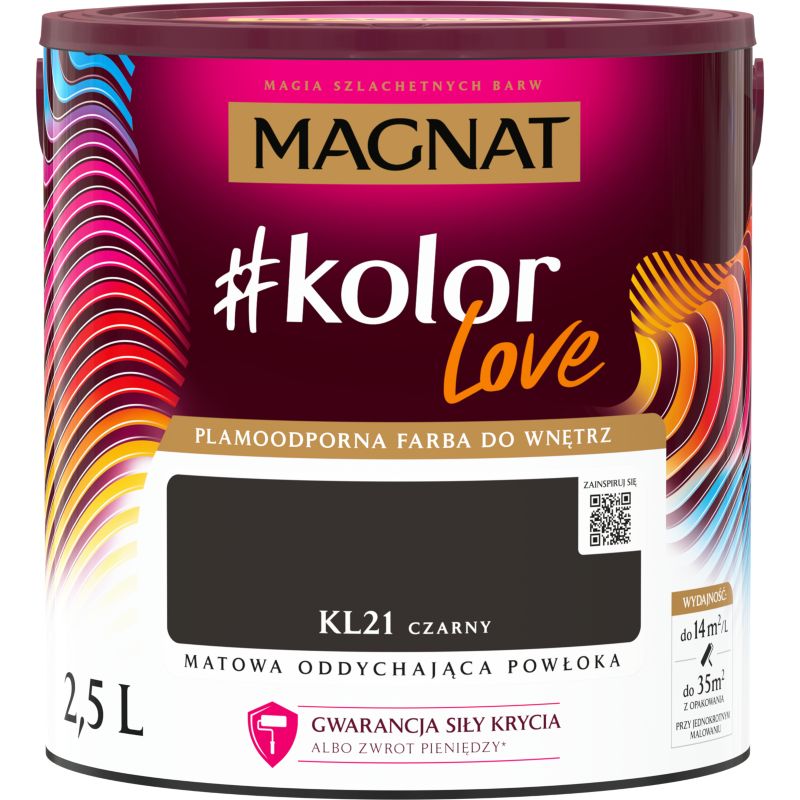 Magnat #kolorLove KL21 sort farve 2,5 l