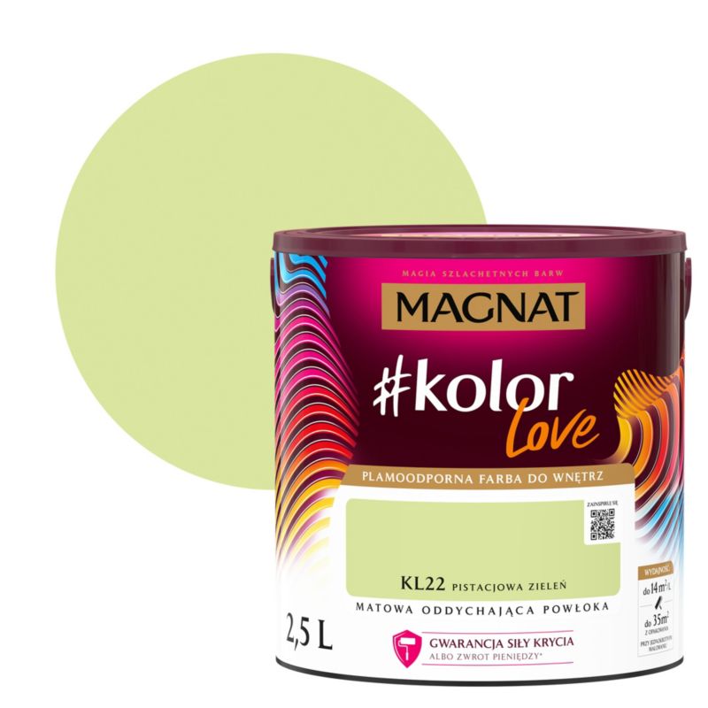 Magnat #kolorLove farve pistaciegrøn KL22 2,5 l