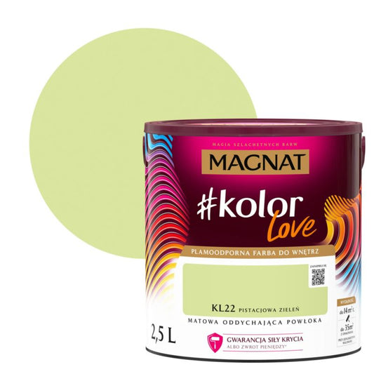 Magnat #kolorLove farve pistaciegrøn KL22 2,5 l