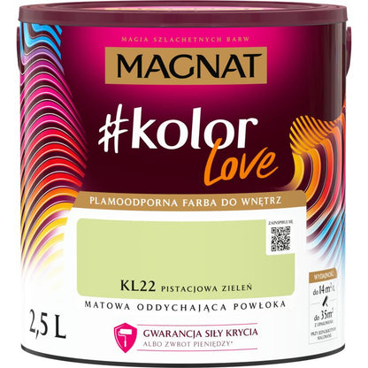 Magnat #kolorLove farve pistaciegrøn KL22 2,5 l