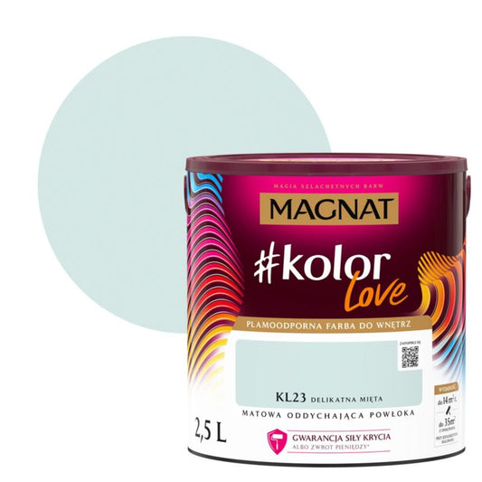 Magnat #kolorLove farve i delikat mint 2,5 l
