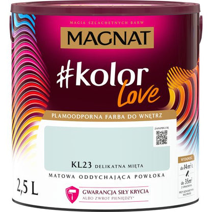 Magnat #kolorLove farve i delikat mint 2,5 l