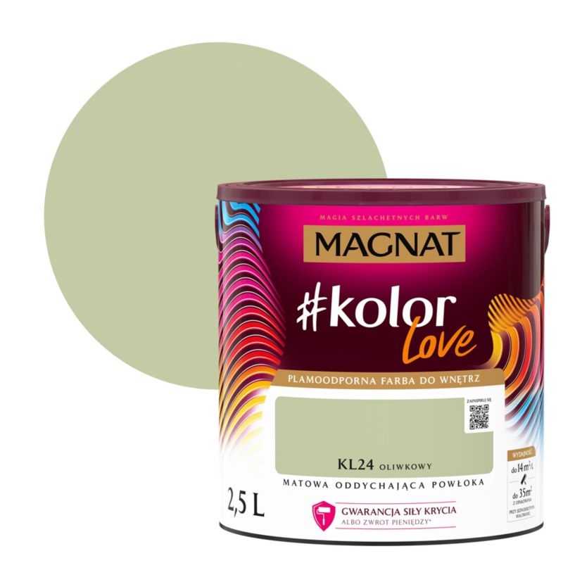 Magnat #kolorLove KL24 olivengrøn farve 2,5 l