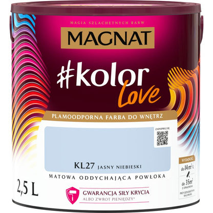 Magnat #kolorLove farve KL27 lys blå 2,5 l
