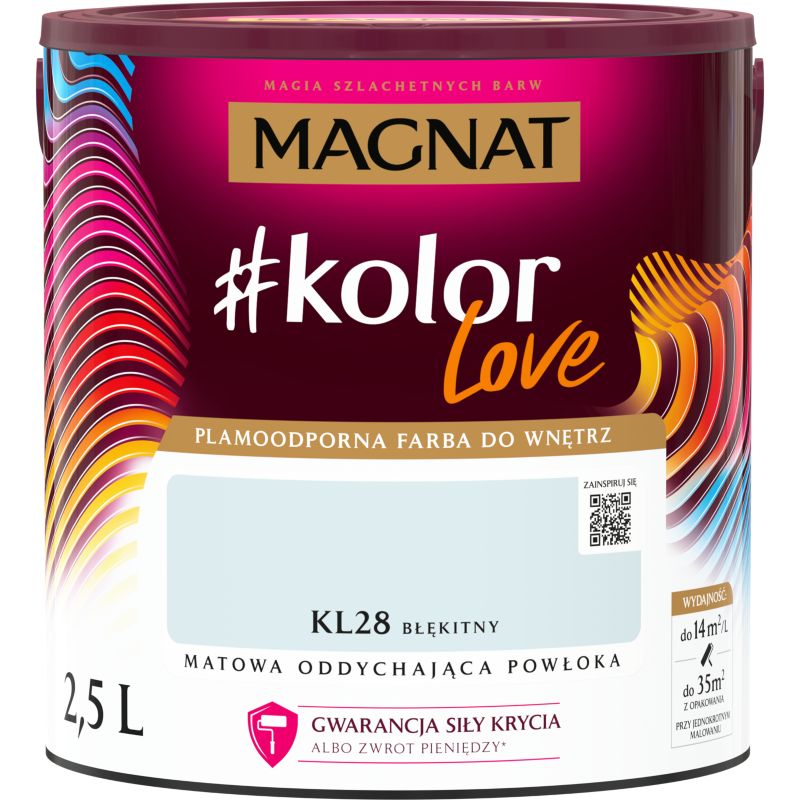 Magnat #kolorLove KL28 blå farve 2,5 l