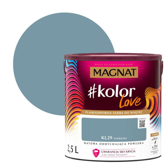 Magnat #kolorLove KL29 farve blå 2,5 l