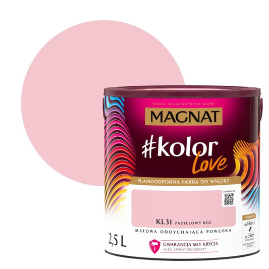 Magnat #kolorLove farve KL31 pastelrosa 2,5 l