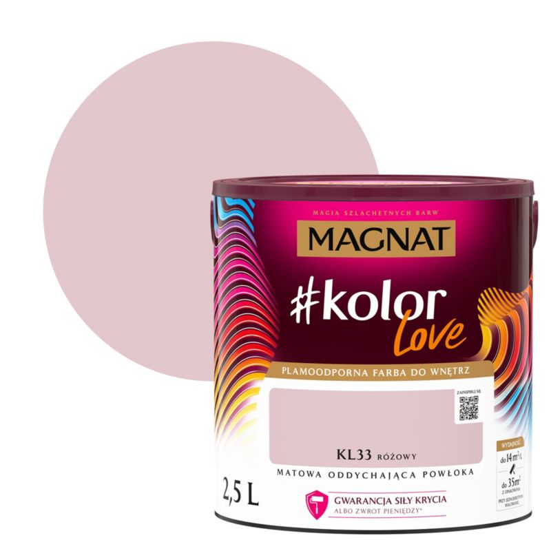 Magnat #kolorLove KL33 farve i pink 2,5 l