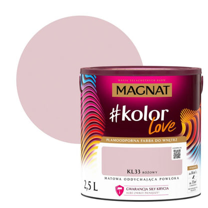 Magnat #kolorLove KL33 farve i pink 2,5 l
