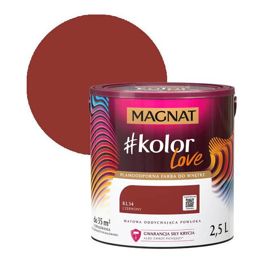 Magnat #kolorLove KL34 rød farve 2,5 l