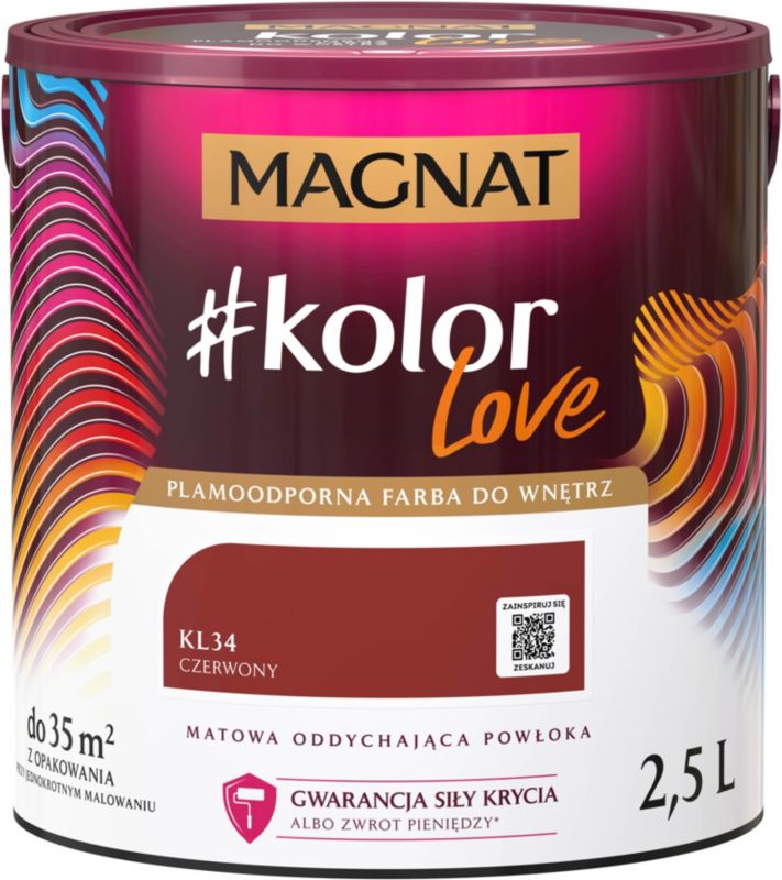 Magnat #kolorLove KL34 rød farve 2,5 l