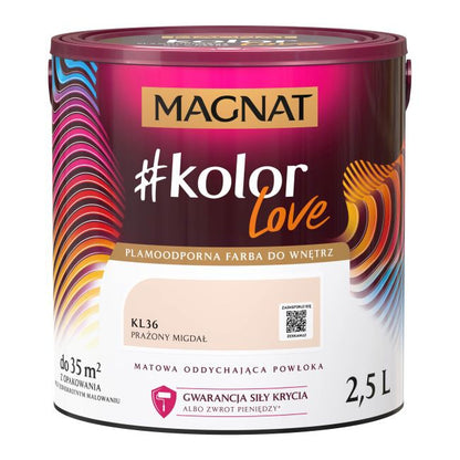 Magnat #kolorLove farve i farven Ristet mandel 2,5 l
